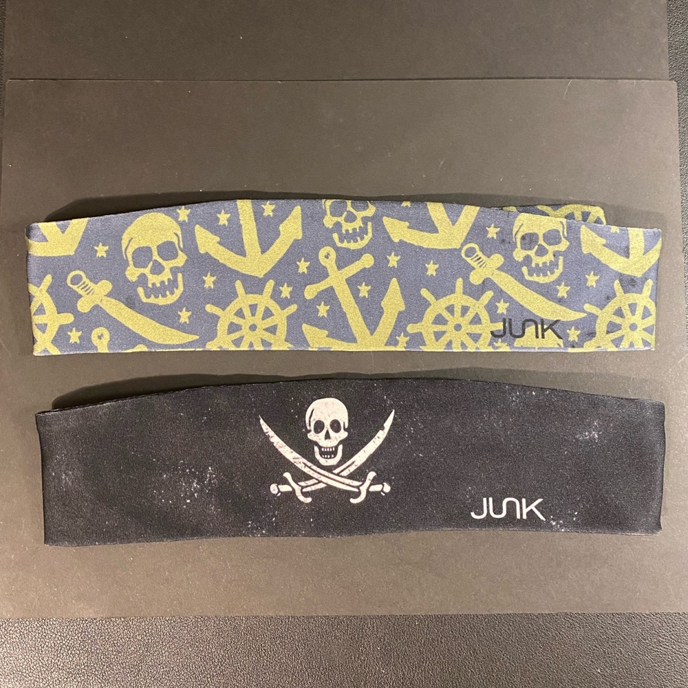 JUNK - Pirate print tie headband (lot of two) 🏴‍☠️